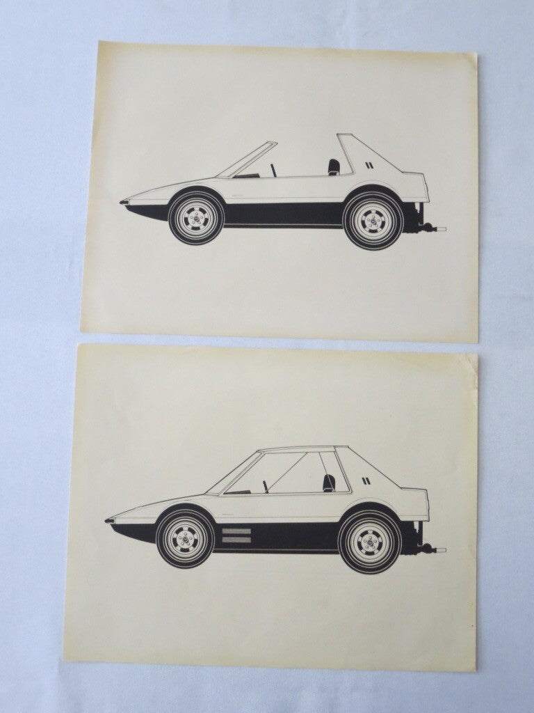 11 Vintage 1970s Concept Car Design Art Renderings Drawing Sketch Car Design