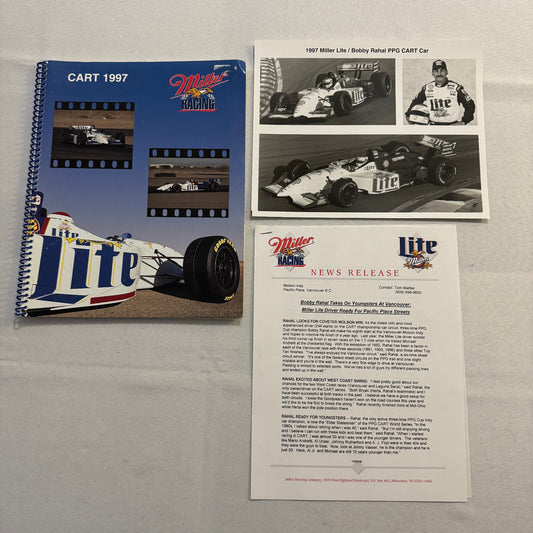 1997 CART Racing Bobby Rahal Miller Racing Press Kit Media Guide Bryan Herta +