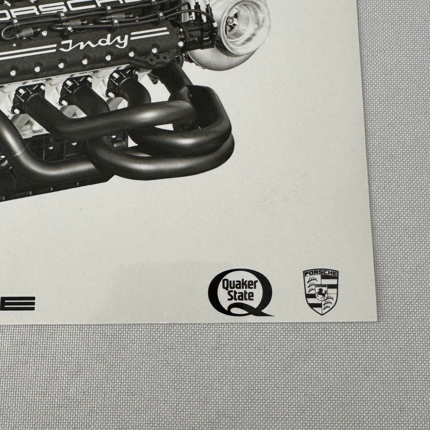 Porsche Quaker State Indy Racing Car Engine Factory Press Photo Photograph Print