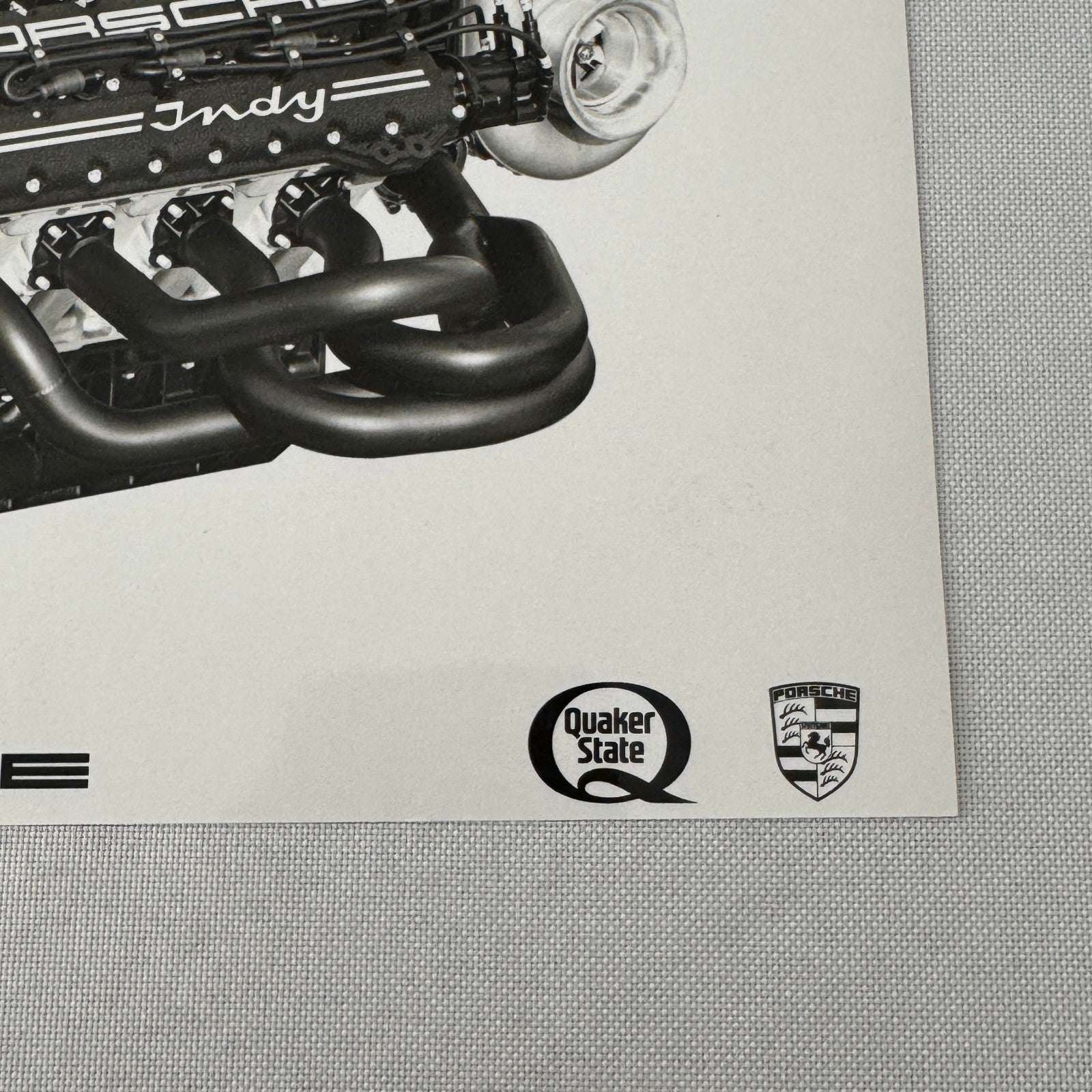 Porsche Quaker State Indy Racing Car Engine Factory Press Photo Photograph Print