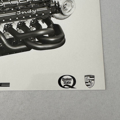 Porsche Quaker State Indy Racing Car Engine Factory Press Photo Photograph Print