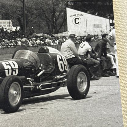 Vintage Racing Photo Photograph Unidentified Car MODERN PRINT