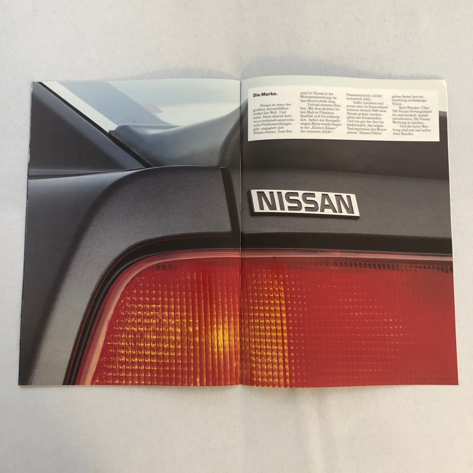 Nissan 300ZX Sports Car Sales Brochure Catalog GERMAN TEXT Nissan 300 ZX TURBO