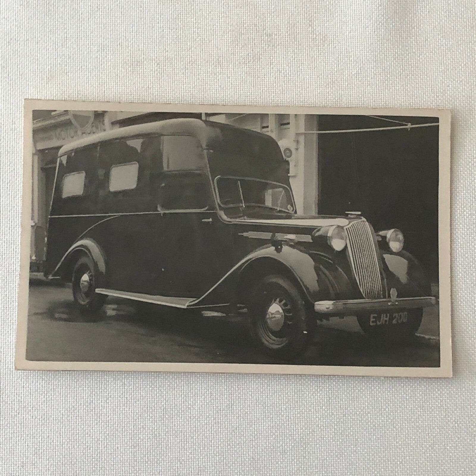 Vintage 1938 1938 Vauxhall 25 Van Photo Photograph Postcard Post Card RPPC ? 