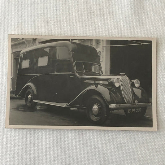 Vintage 1938 1938 Vauxhall 25 Van Photo Photograph Postcard Post Card RPPC ? 