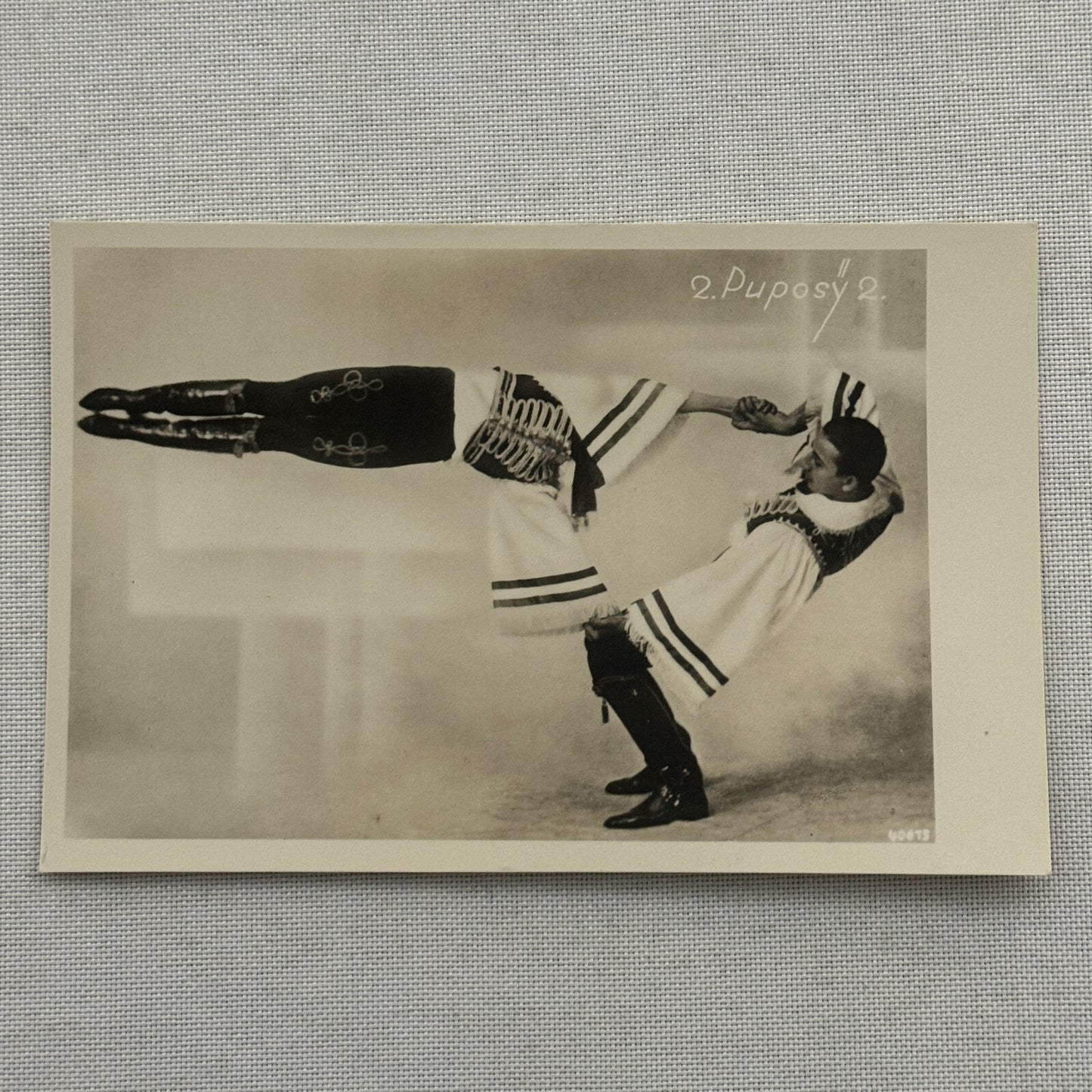 Vintage Circus Acrobat Real Photo Postcard Post Card RPPC 2 Puposy