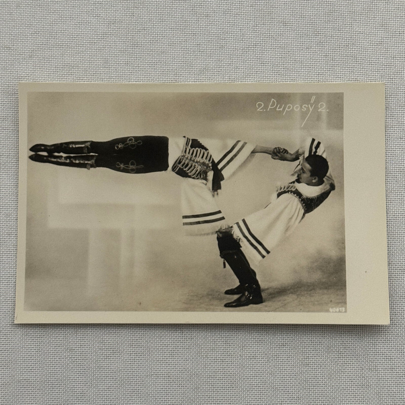 Vintage Circus Acrobat Real Photo Postcard Post Card RPPC 2 Puposy