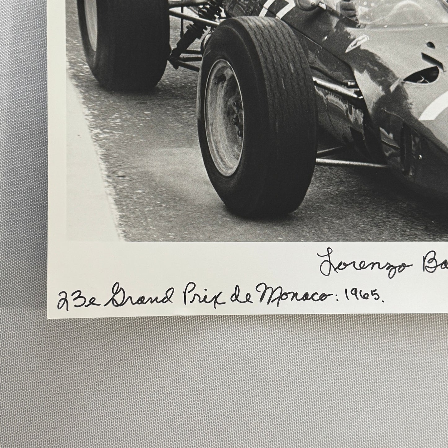 Lorenzo Bandini Ferrari Photo 1965 Monaco Grand Prix Photograph Modern Print