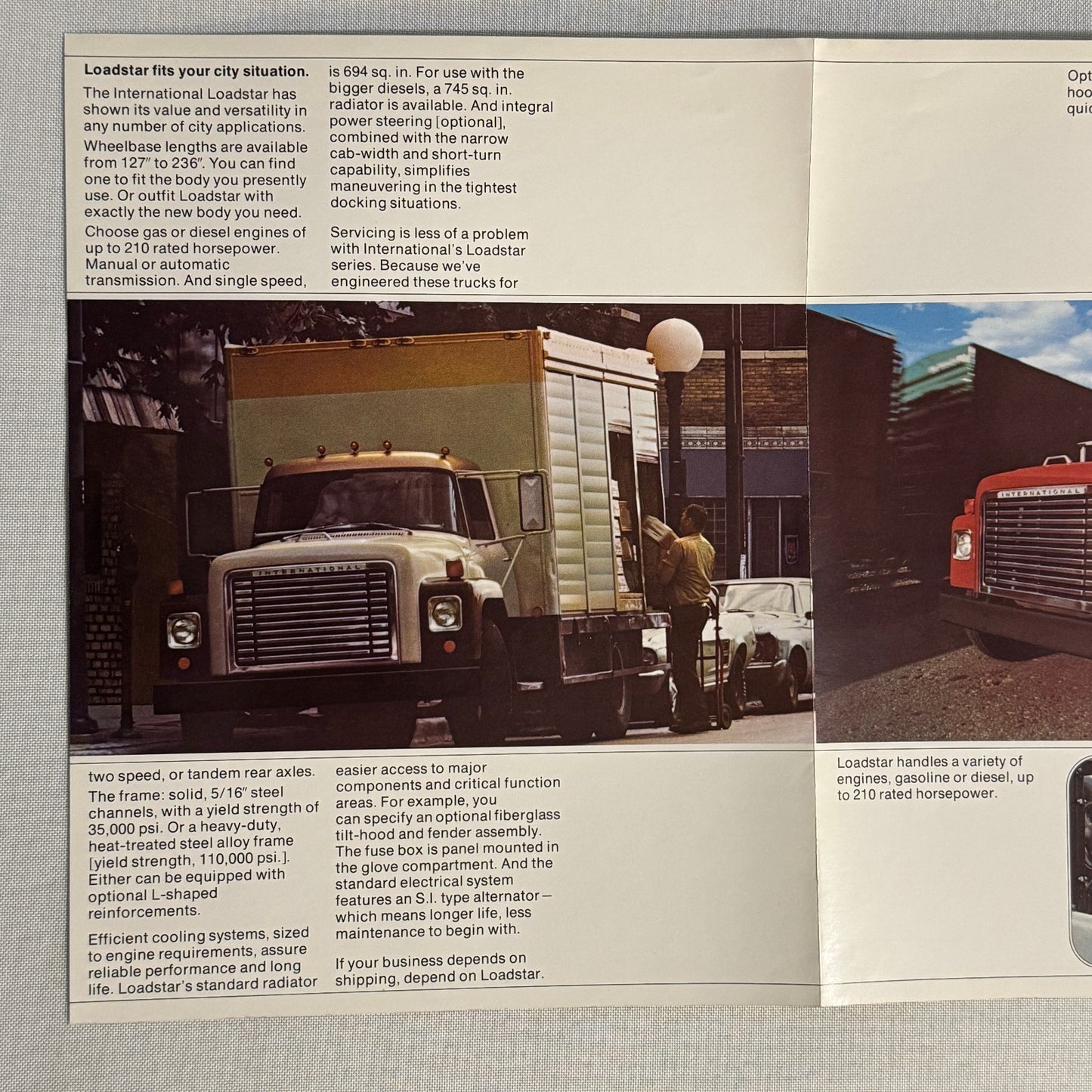 International Loadstar Truck Sales Brochure Catalog Vintage Advertising