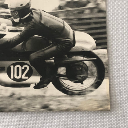 Vintage Motorcycle Racing Photo Photograph Print Germany