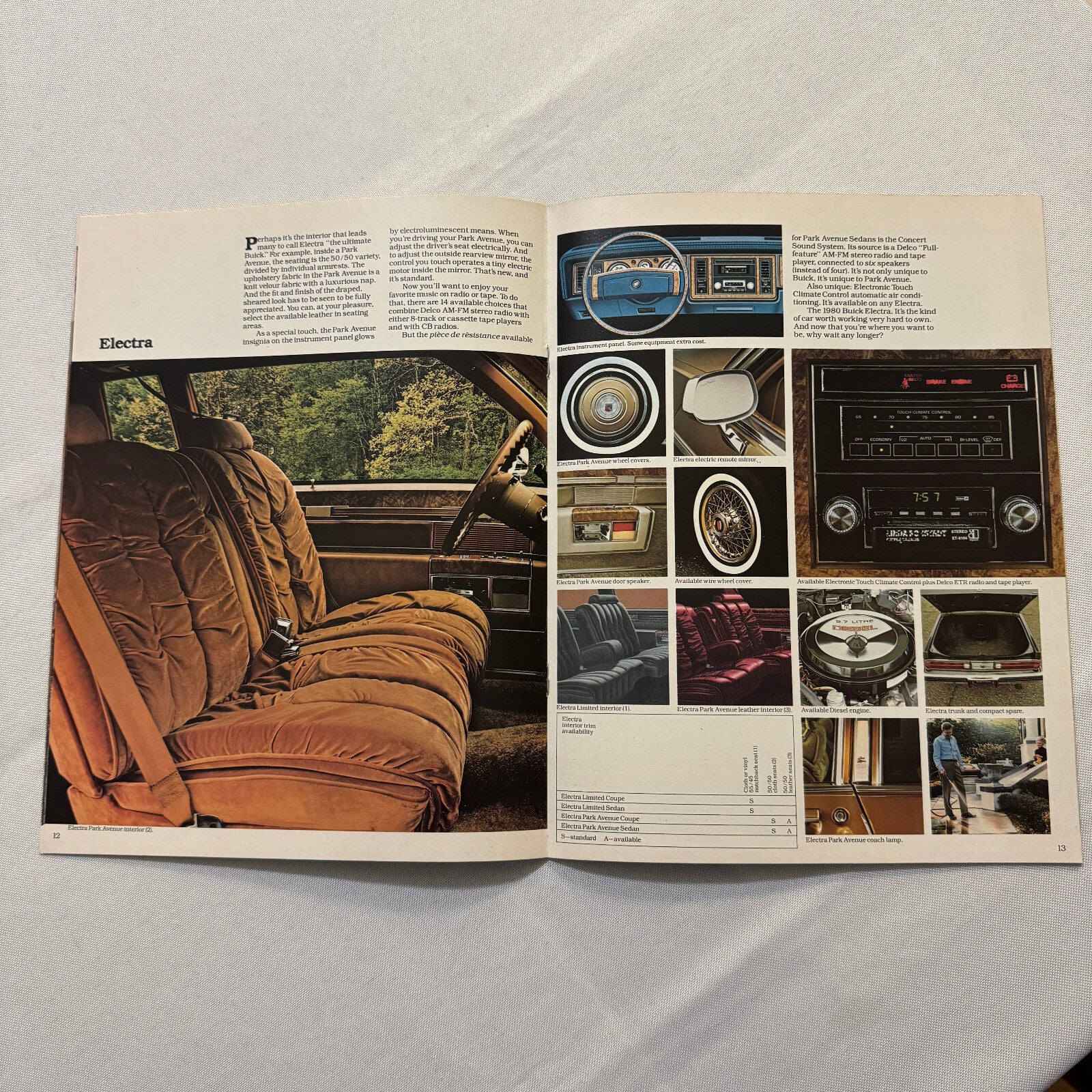 1980 Buick Car Sales Brochure Catalog Advertising Buick LeSabre Electra Riviera