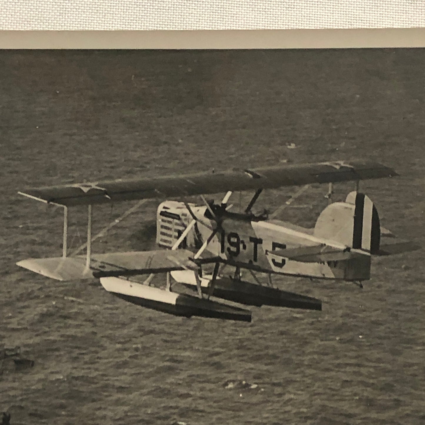 Airplane Plane over Military Ship Boat Aircraft Vintage Max Karant
