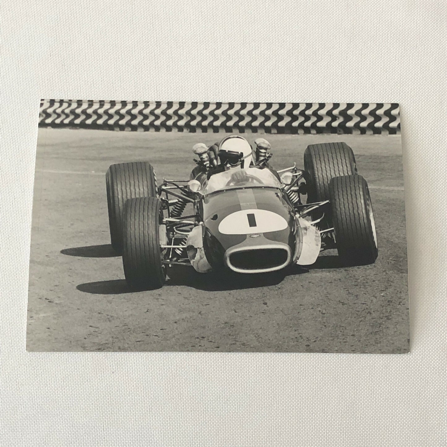 Vintage Racing Photo Photograph Jack Brabham Mexican Grand Prix 1968 ? 