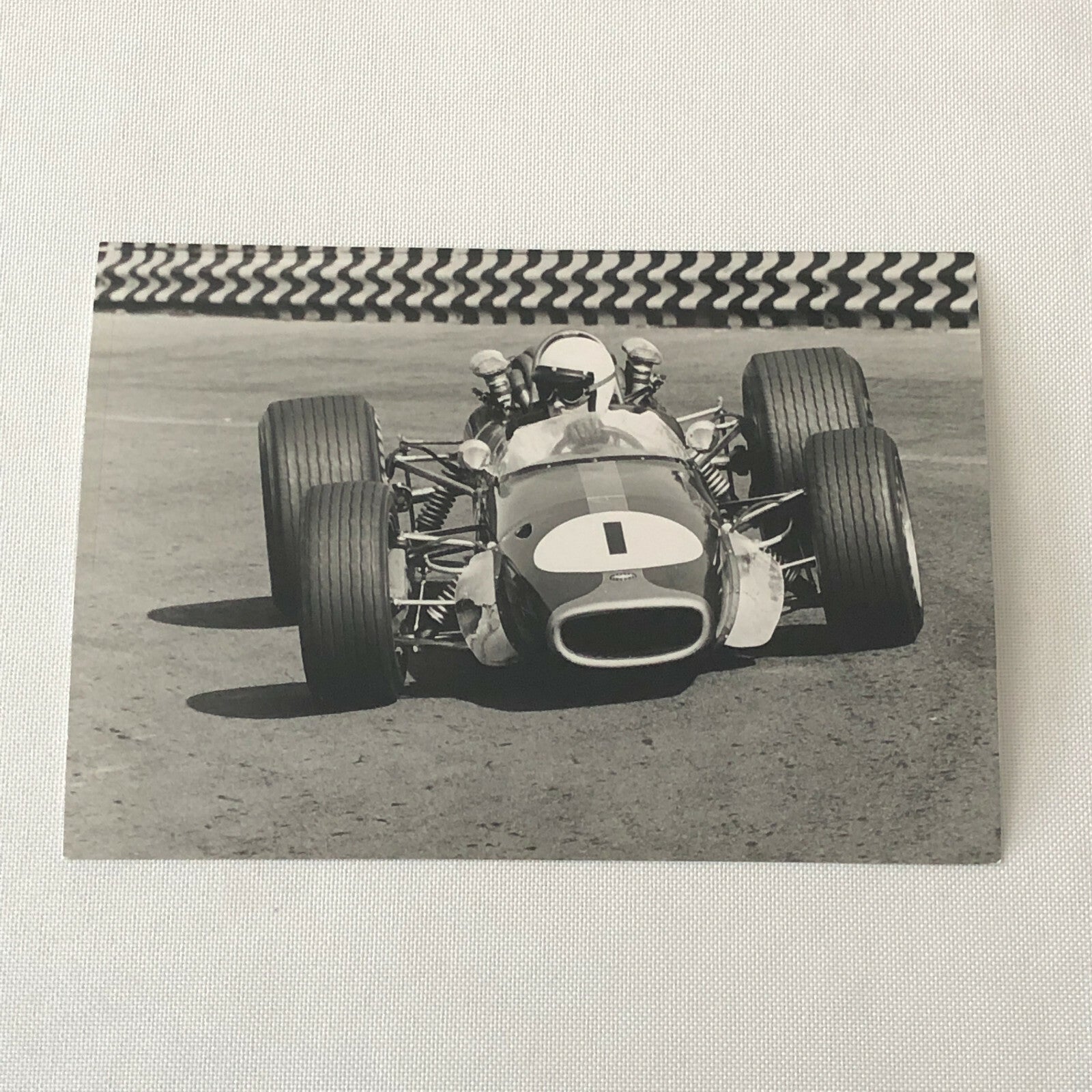 Vintage Racing Photo Photograph Jack Brabham Mexican Grand Prix 1968 ? 