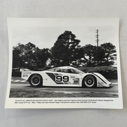 1989 Toyota Motorsport Racing Press Kit Dan Gurney Willy T Ribbs Fangio II