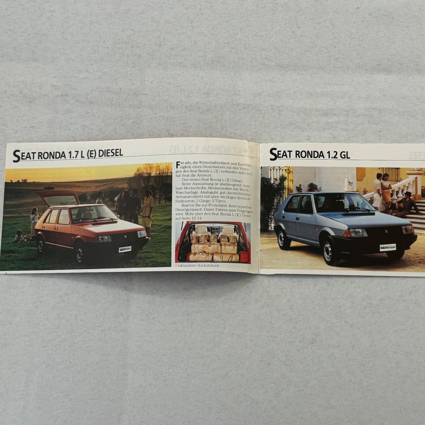 1984 Seat Ronda Press Kit German Text European Brochure Photos
