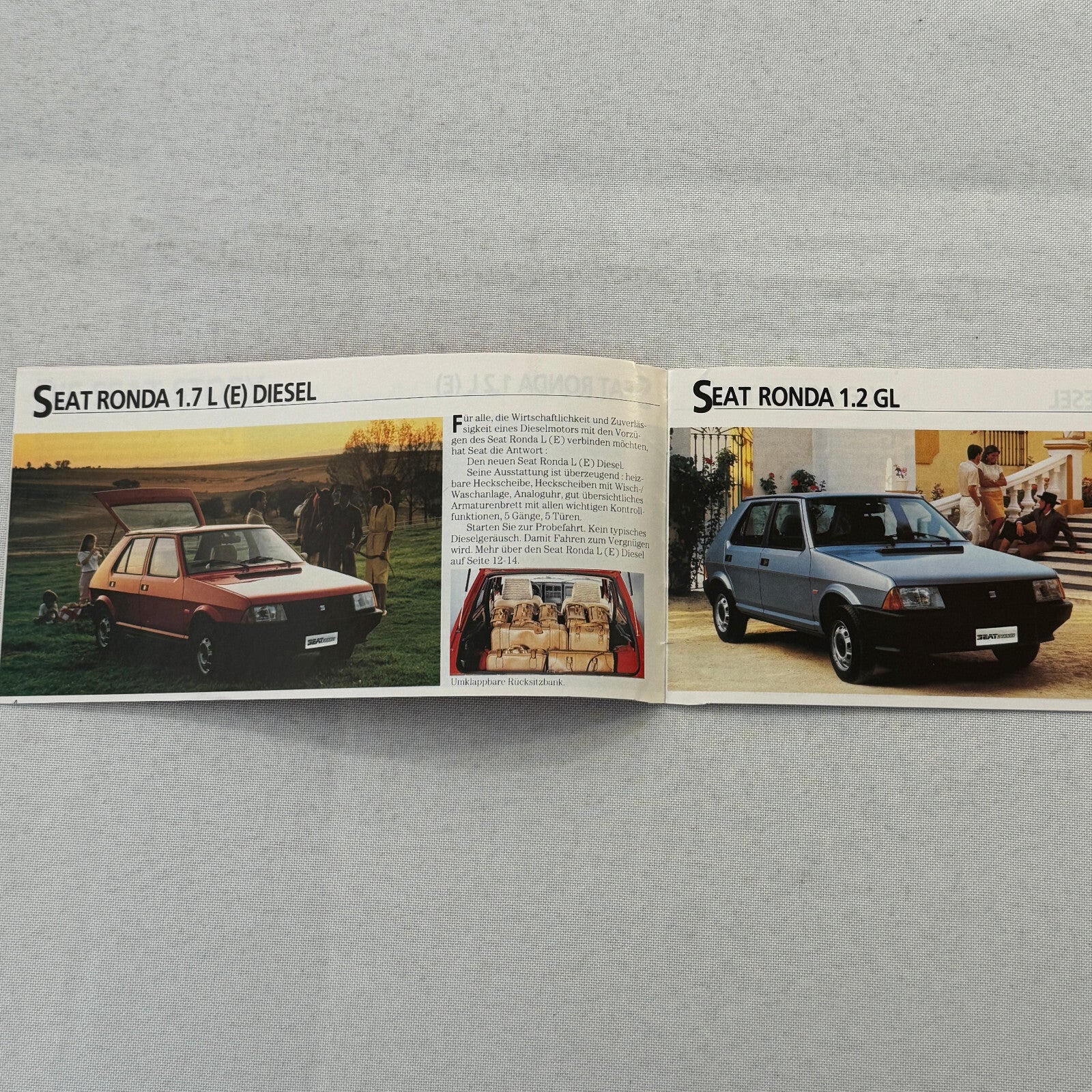 1984 Seat Ronda Press Kit German Text European Brochure Photos