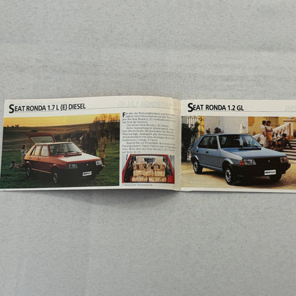 1984 Seat Ronda Press Kit German Text European Brochure Photos