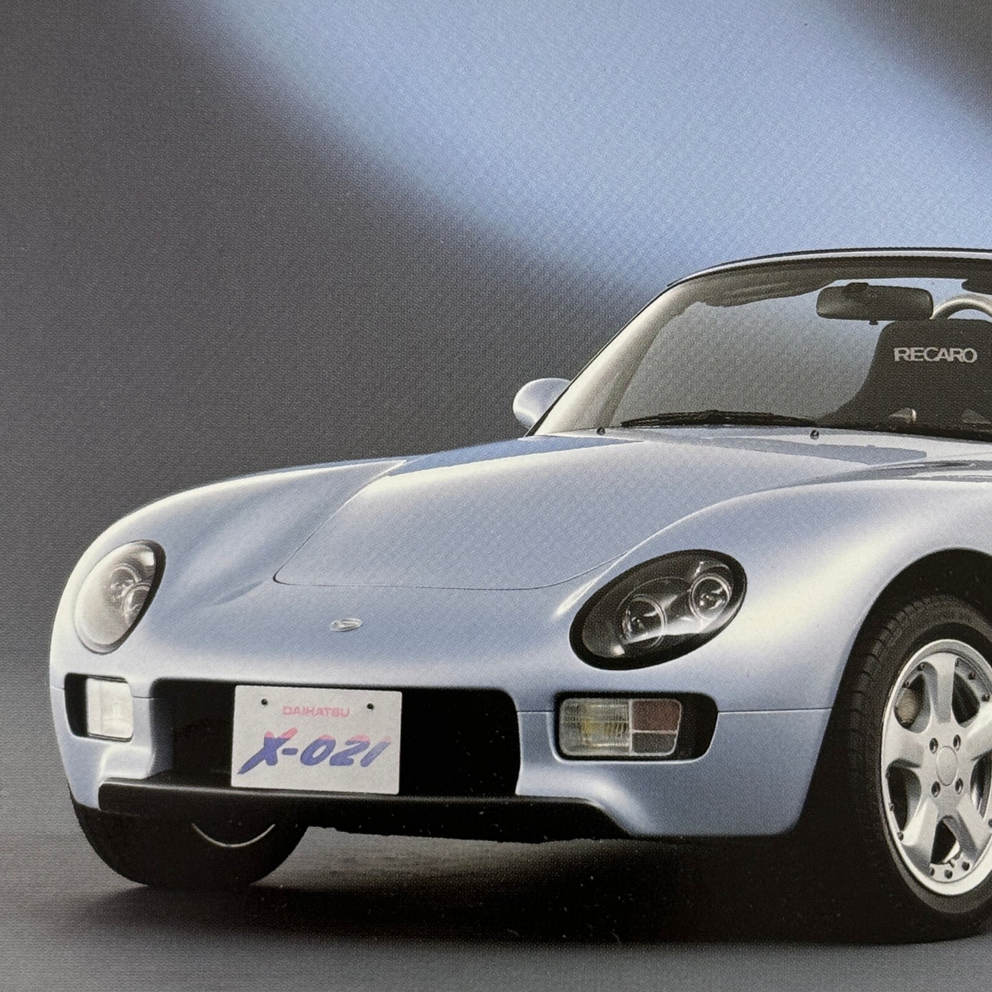 Daihatsu X-021 Roadster Concept Car Prototype Press Photo Photograph Lot 2x