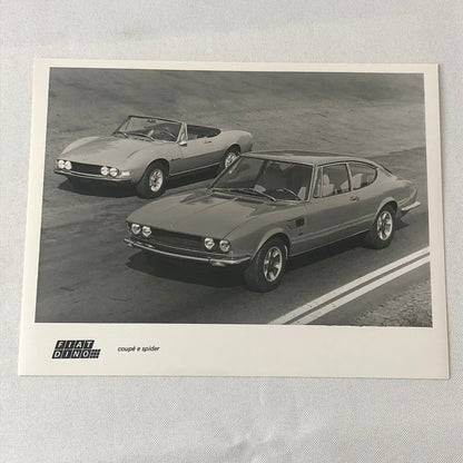 Fiat Dino Coupe and Spider Convertible Factory Press Photo Photograph