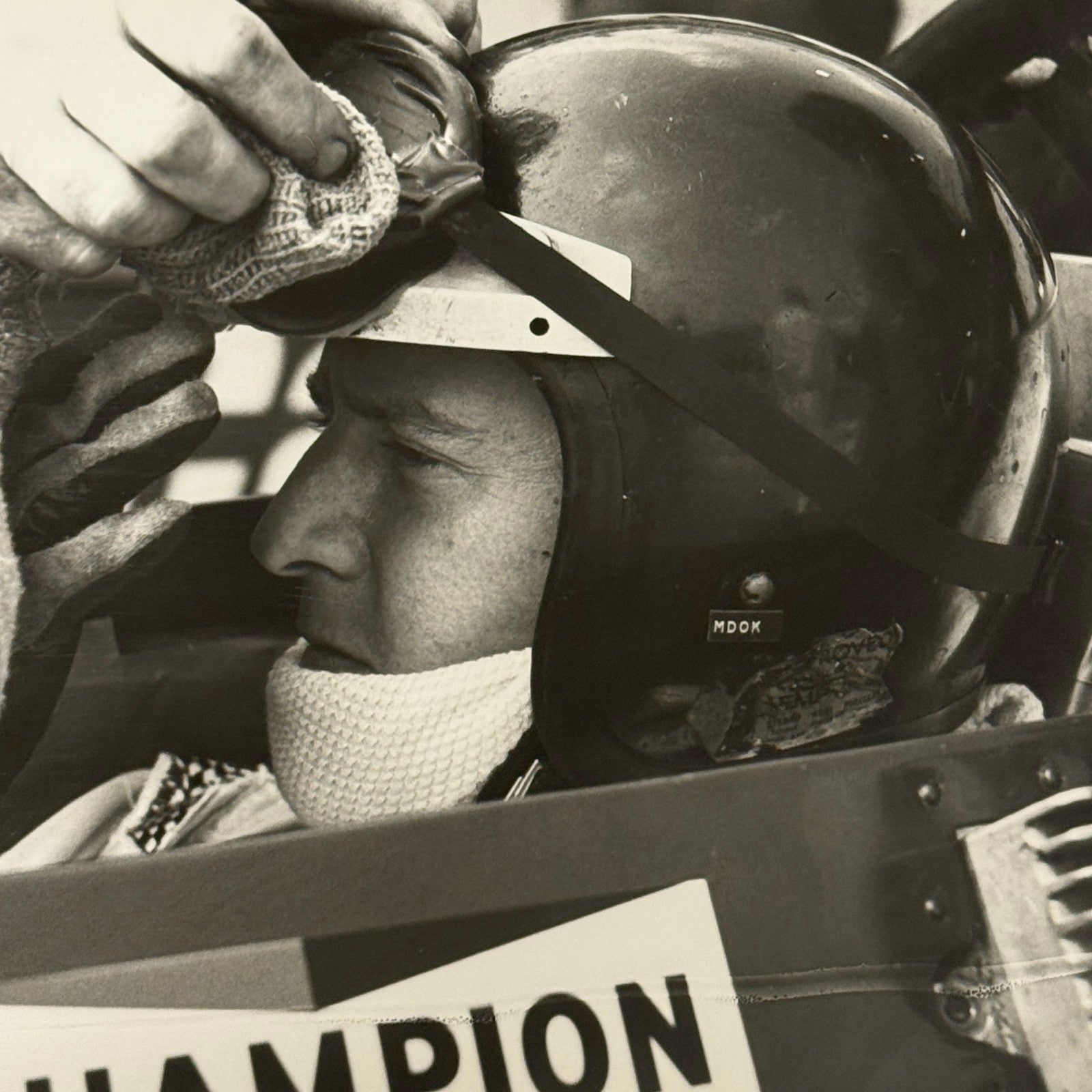 Vintage Racing Photo 1969 German Grand Prix Jackie Oliver Motorsport Photograph