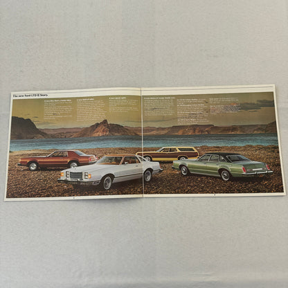 1977 Ford LTD II Car Sales Brochure Catalog Hardtop Sedan Station Wagon