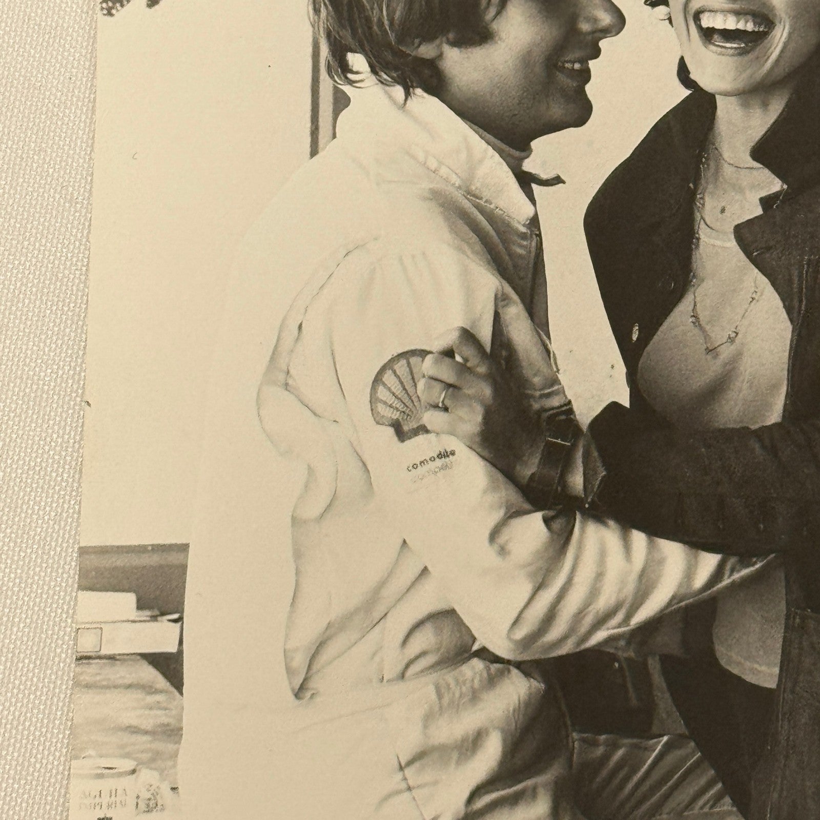 Vintage Racing Photo 1972 Jarama F2 Race JP Jarier Jean-Pierre Jarier Girlfriend