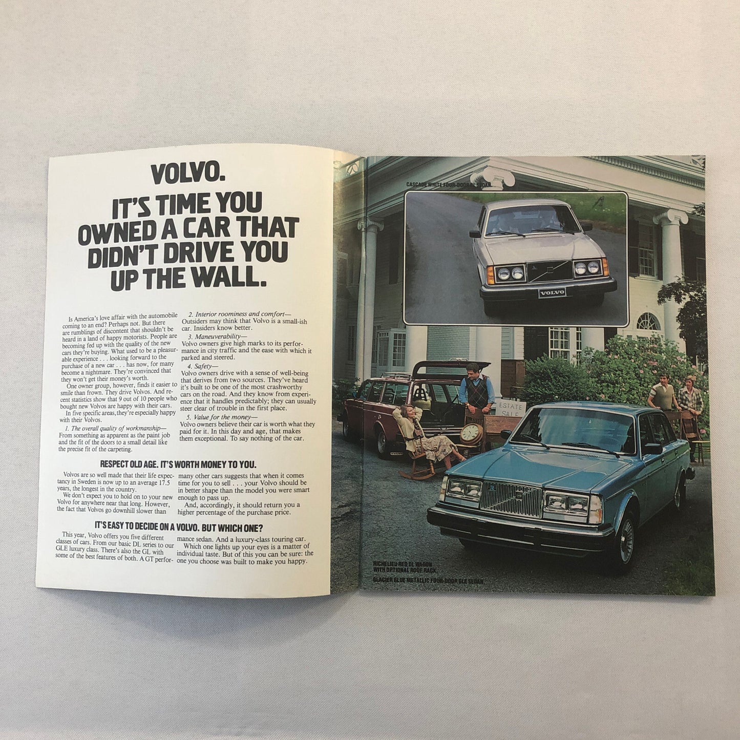 1980 Volvo Car Sales Brochure Catalog Bertone Coupe DL GLE Station Wagon GT