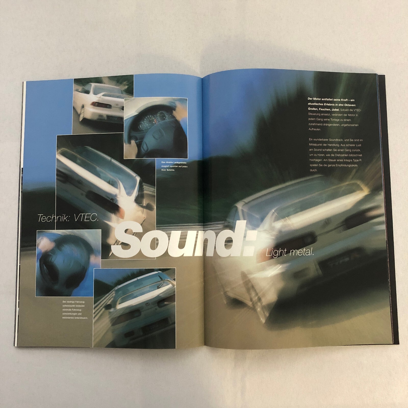 Honda Integra Type R Car Sales Brochure GERMAN Text European Market
