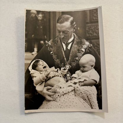 Pentonville UK Baby Show Cot Coverlets Worked By Queen as Prize 1932 Press Photo