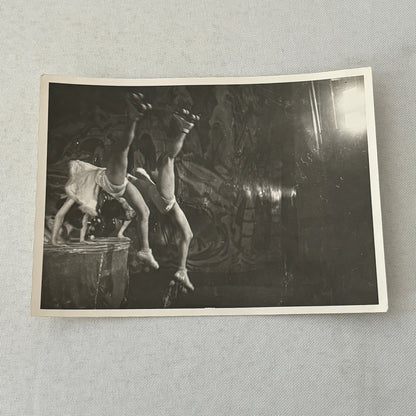 Vintage Rollerskating Roller Skate Circus Performer Photo Photograph