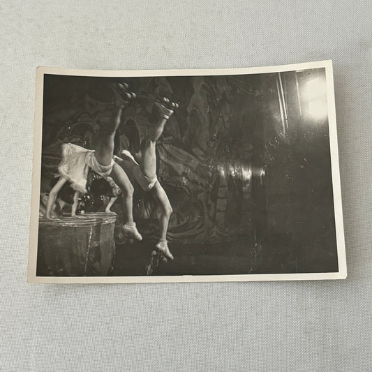 Vintage Rollerskating Roller Skate Circus Performer Photo Photograph