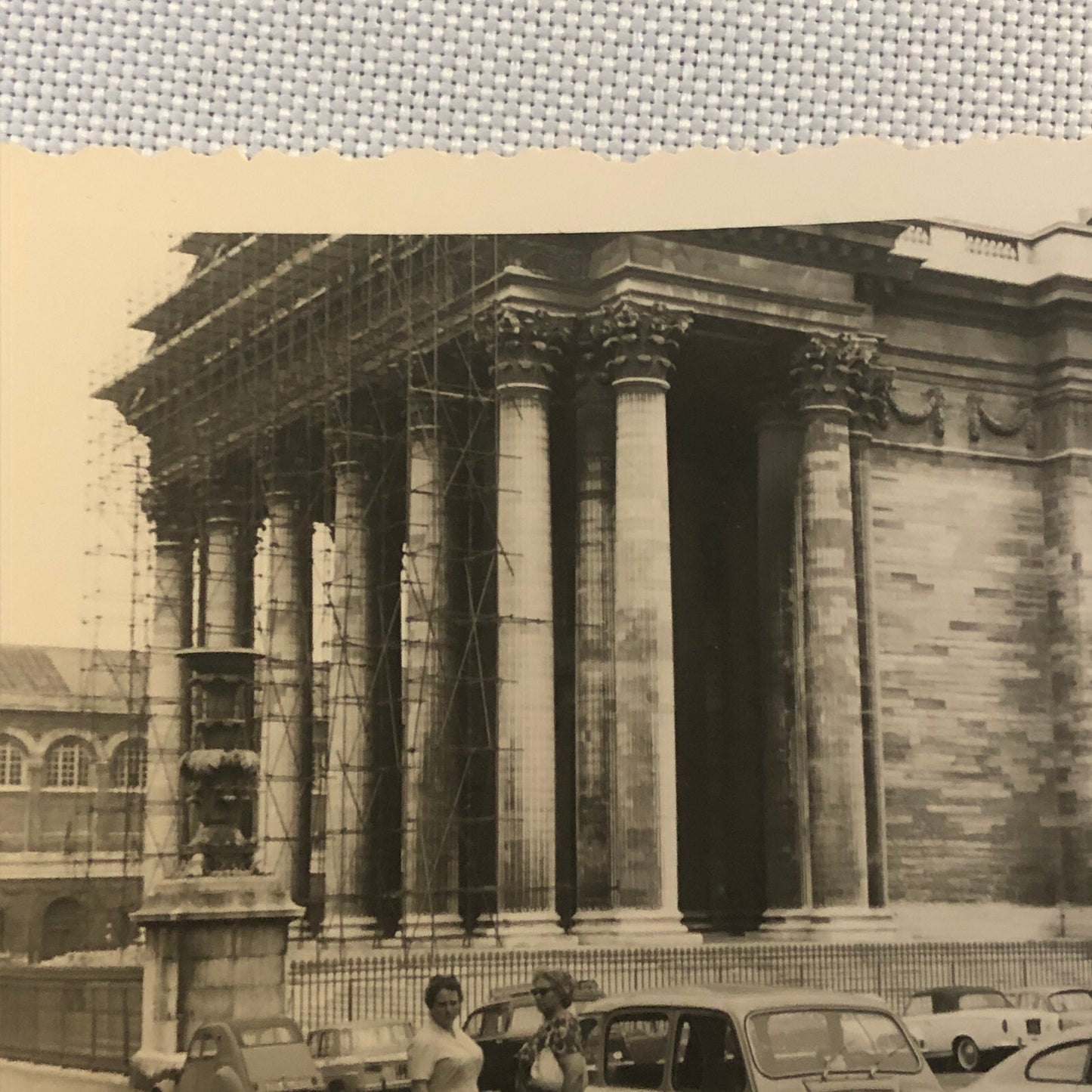 Vintage Photo Photograph Parthenon Greece Cars Automobile Citroen Tag AL22SM1