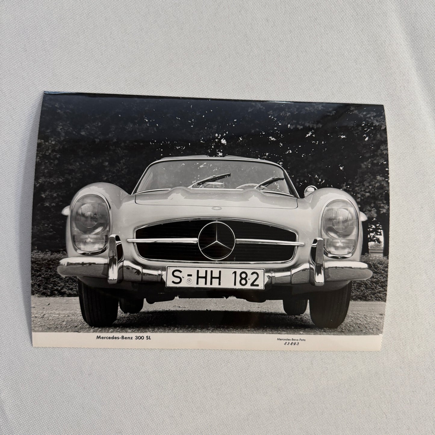Mercedes Benz 300 SL Car Factory Photo Photograph Print Vintage