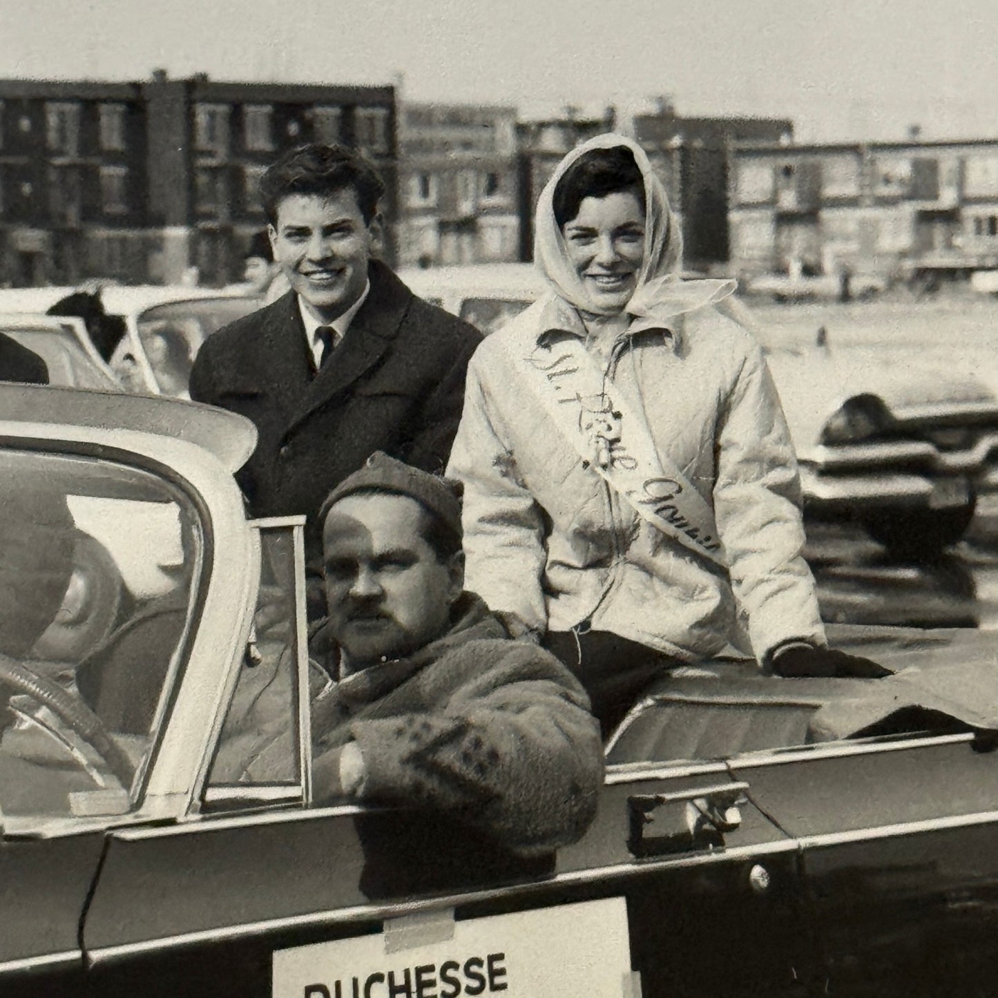 Vintage Parade Car Photo Photograph Print Quebec Canada