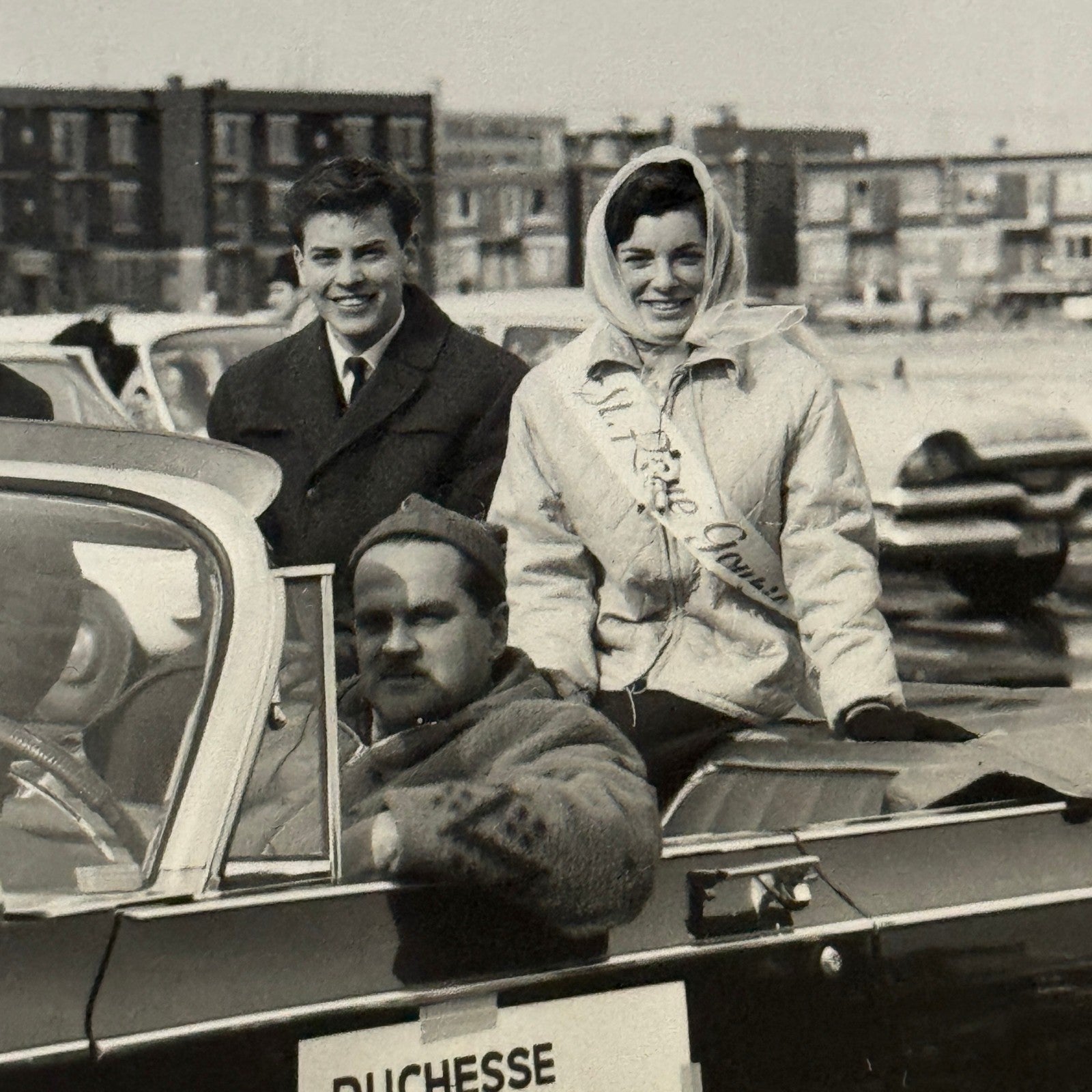 Vintage Parade Car Photo Photograph Print Quebec Canada