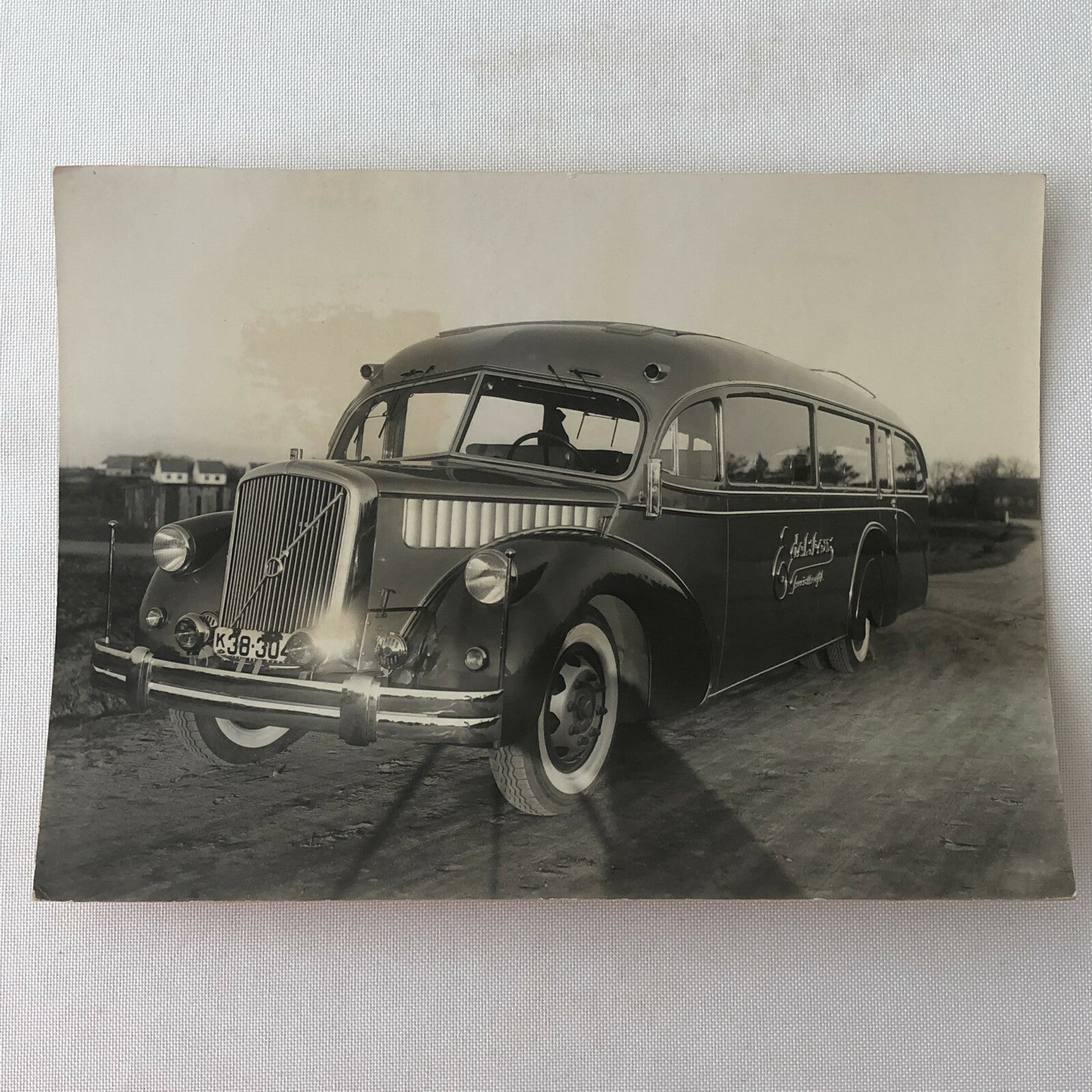 Vintage Photo Photograph of a Streamline Bus - Volvo ? Denmark ? 