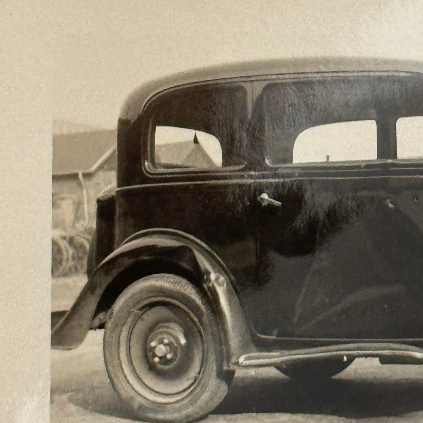 Vintage Photo Photograph Print Lot 2x Vintage Car Automobile