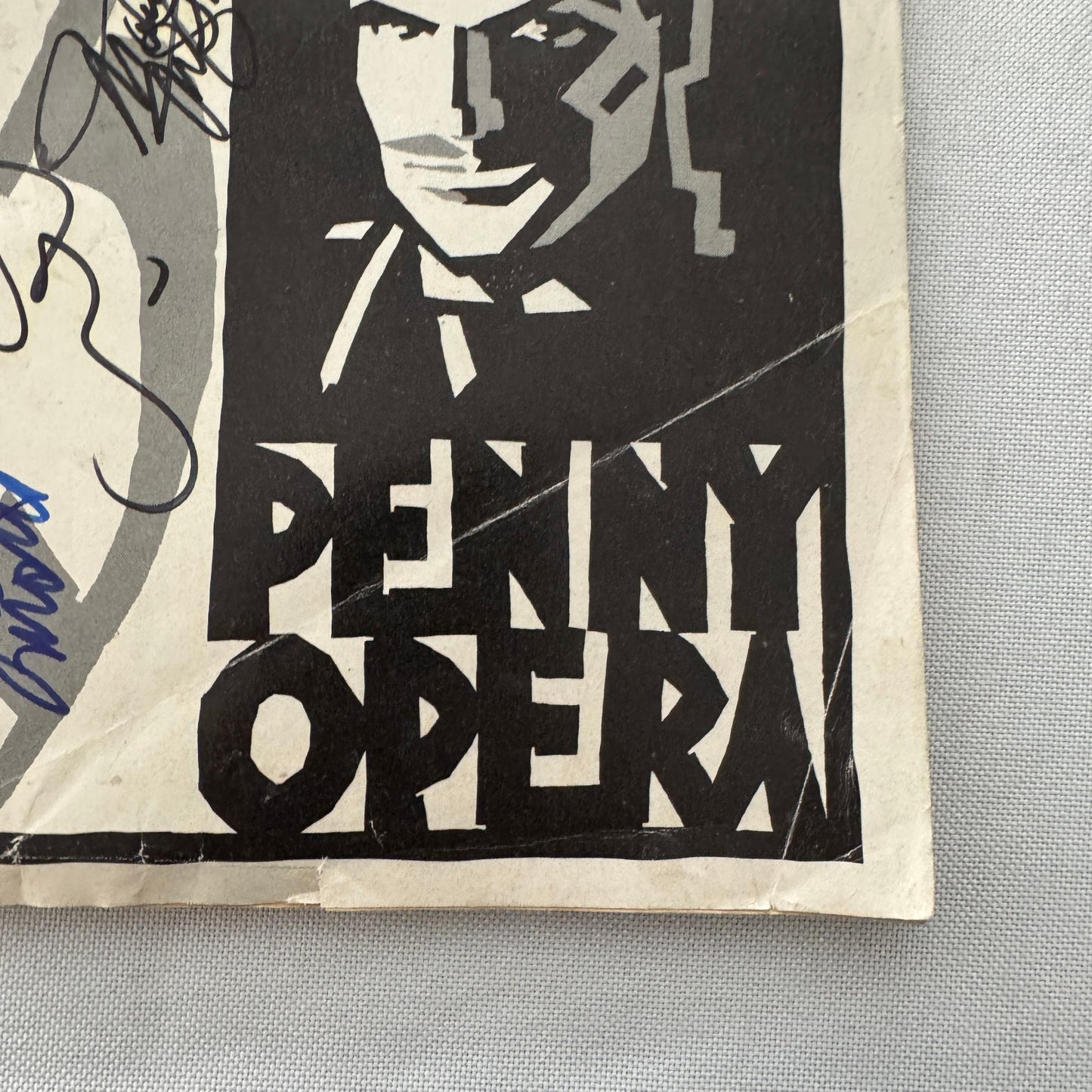3 Penny Opera Cast Signed Playbill Autographed Sting Maureen McGovern 1989