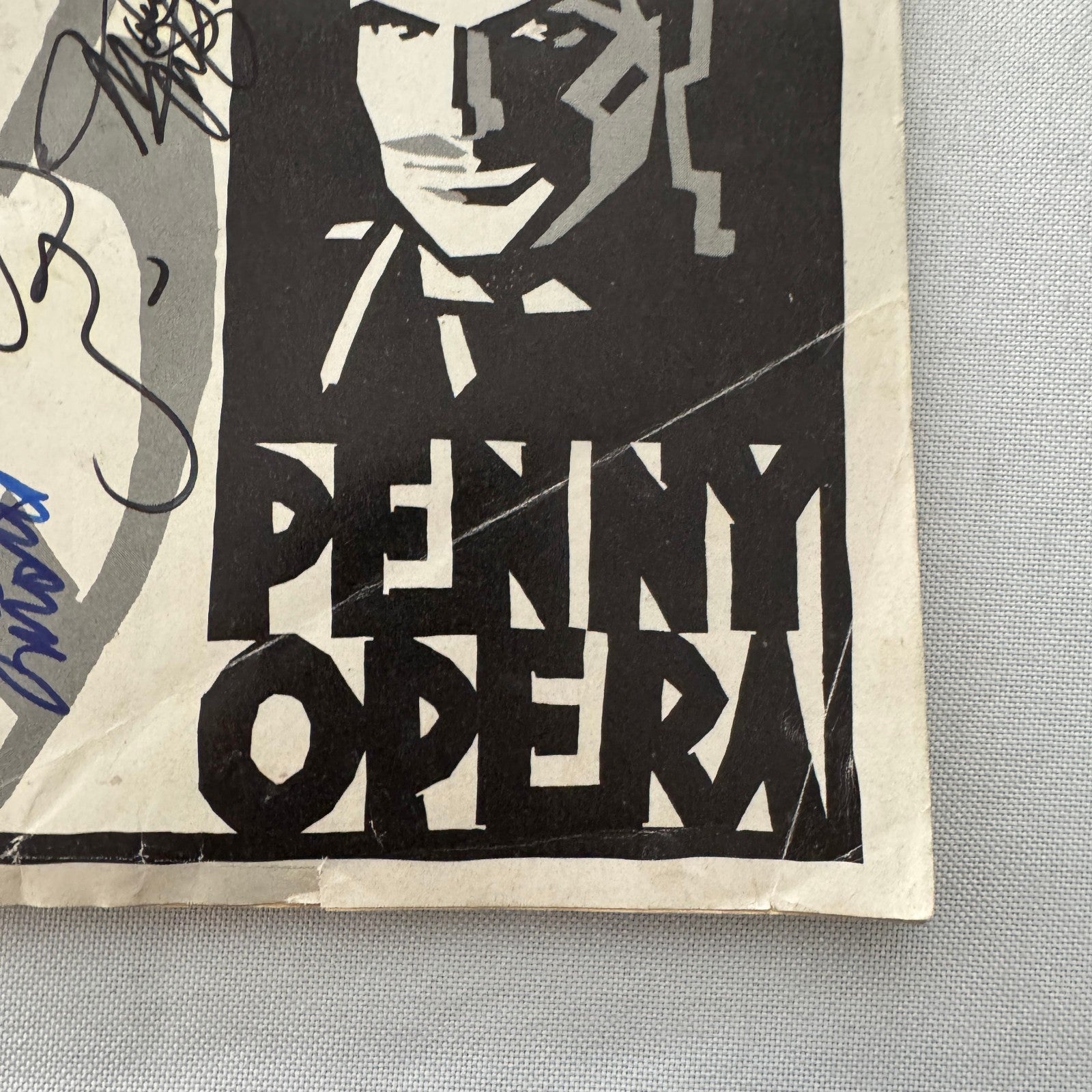 3 Penny Opera Cast Signed Playbill Autographed Sting Maureen McGovern 1989