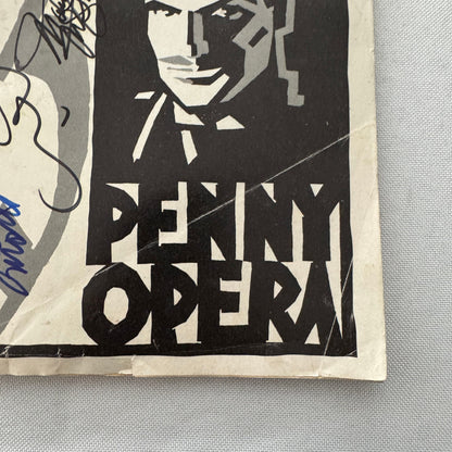 3 Penny Opera Cast Signed Playbill Autographed Sting Maureen McGovern 1989