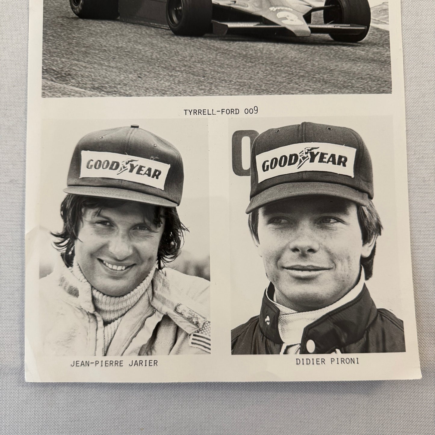 Tyrrell Racing Ford 009 Jean Pierre Jarier Didier Pironi Press Photo Photograph
