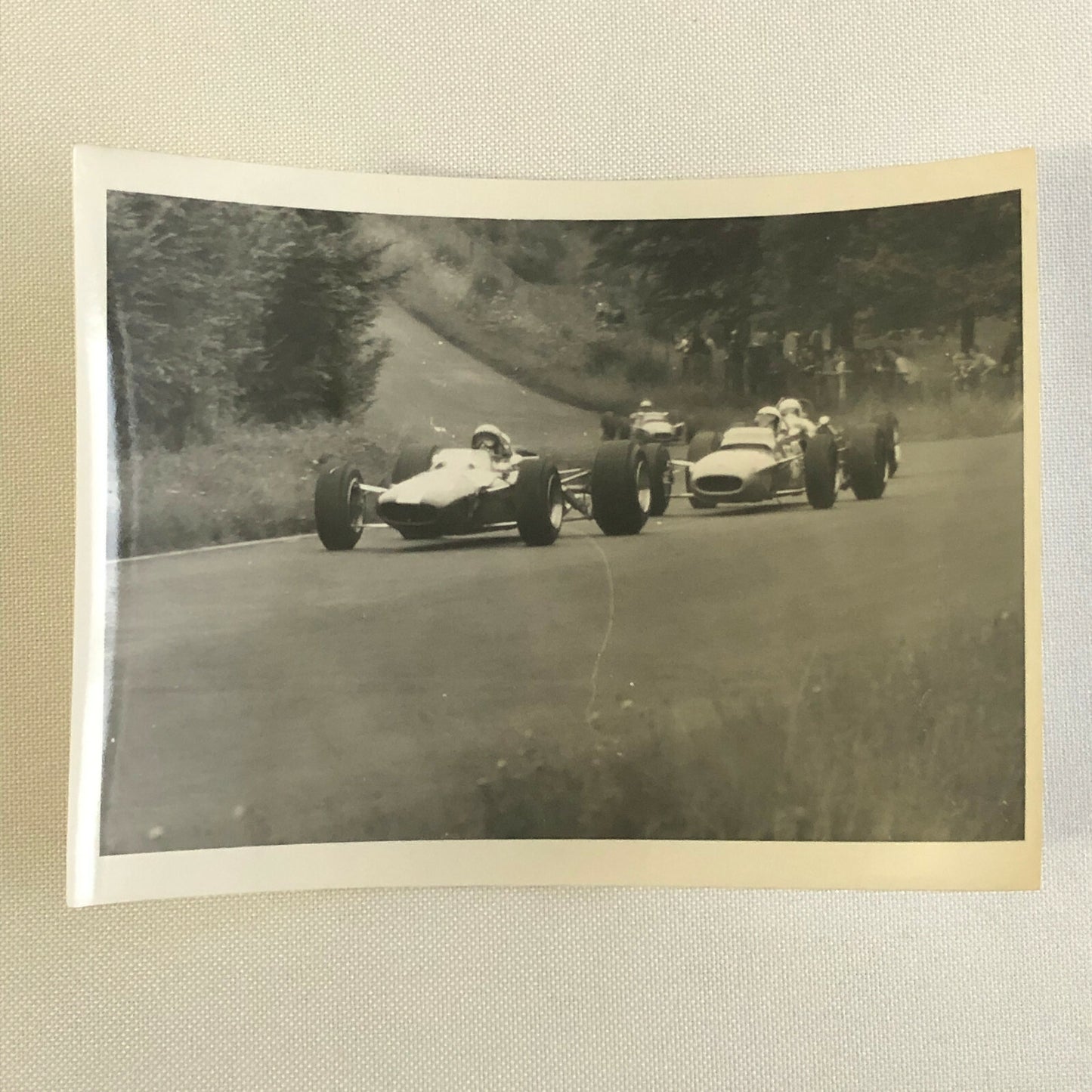Vintage Racing Car Driver Photo Photograph Print 