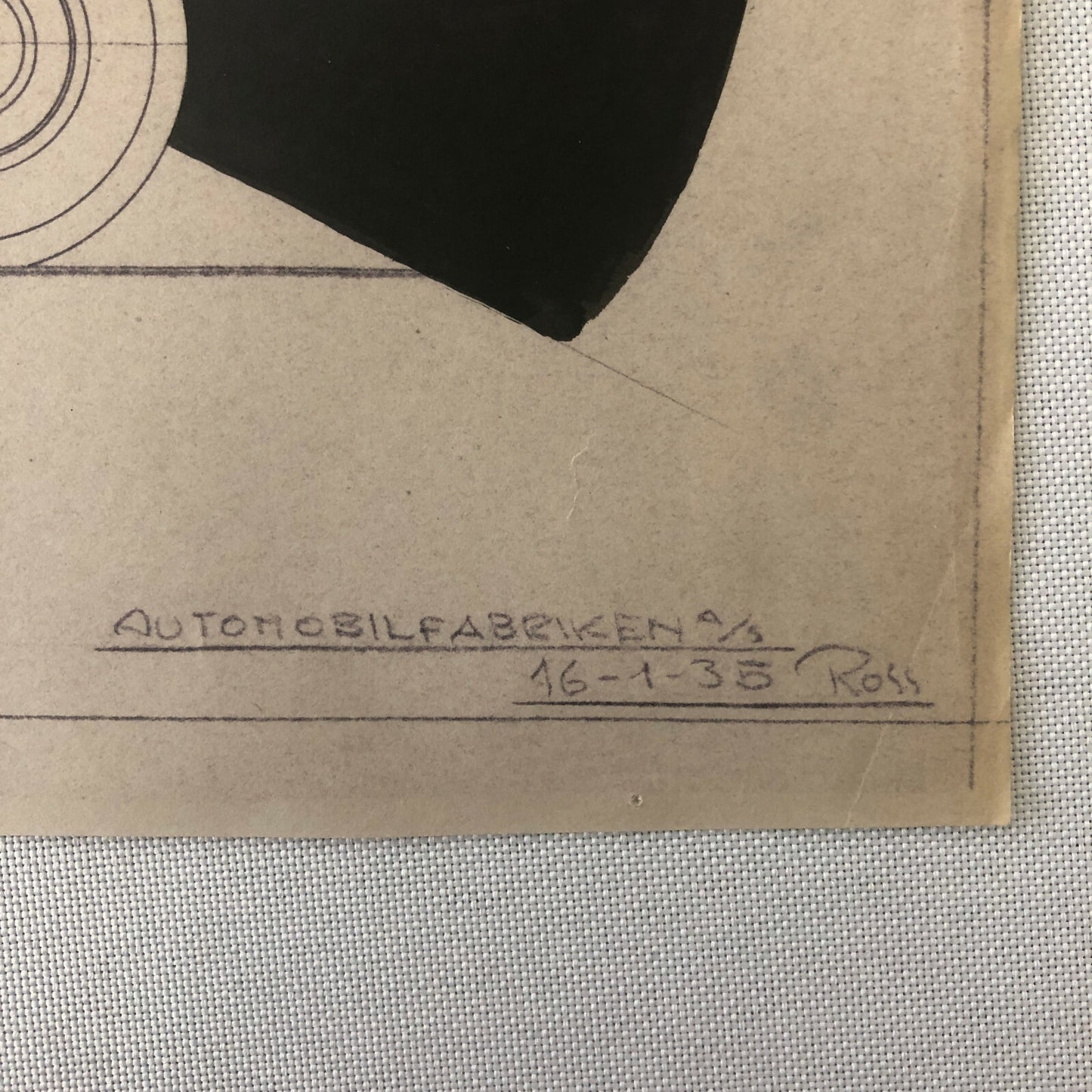 1935 Coachbuilder Truck Design Blueprint Rendering Blue Print 