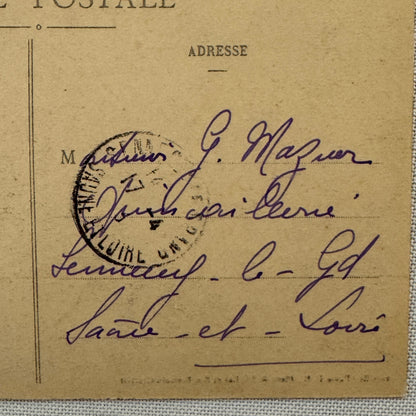 Zeppelin Airship Dirigible Aircraft French Postcard Post Card Vintage