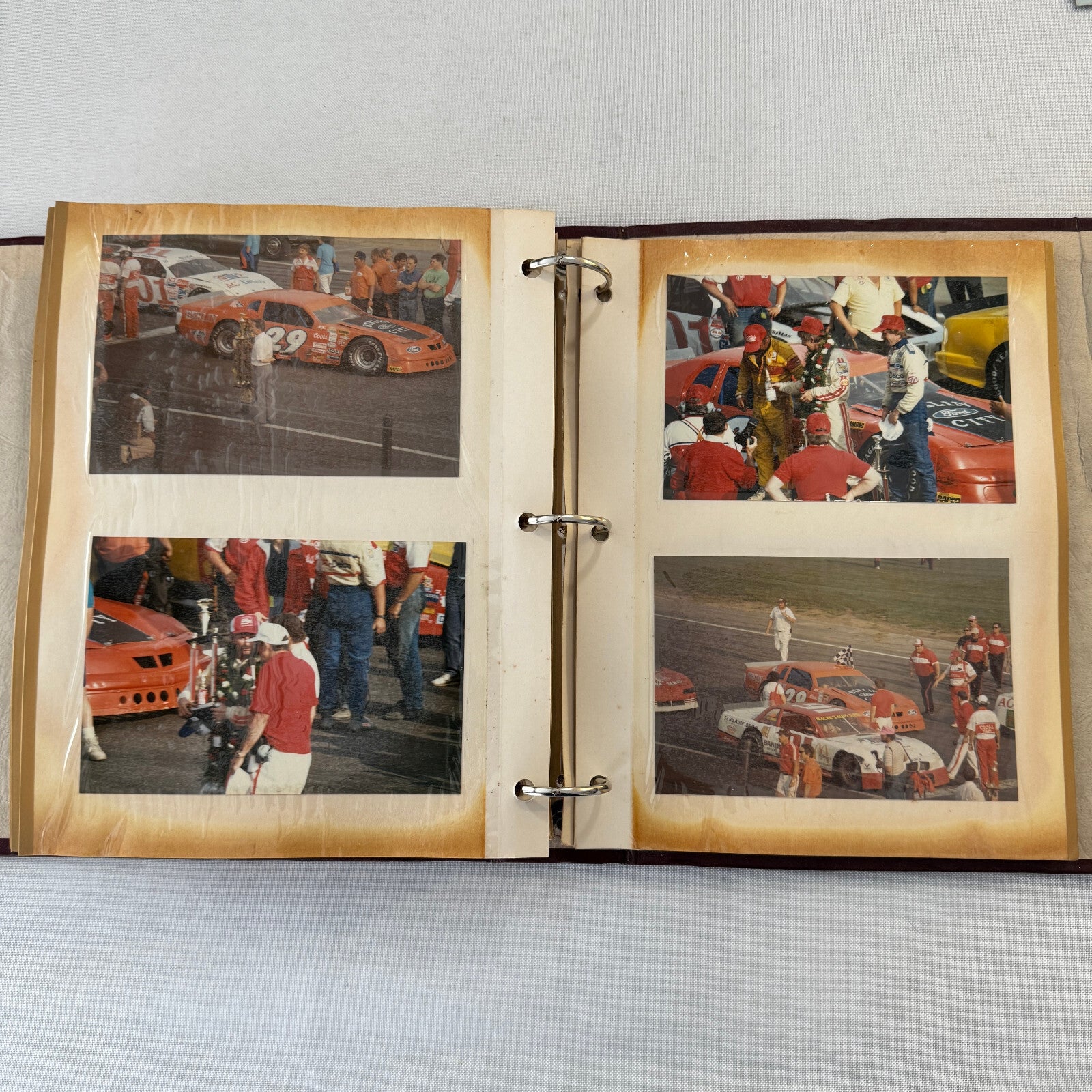 1990 Stock Car Racing Scrapbook Stockcar NASCAR Vintage Over 100 Photographs