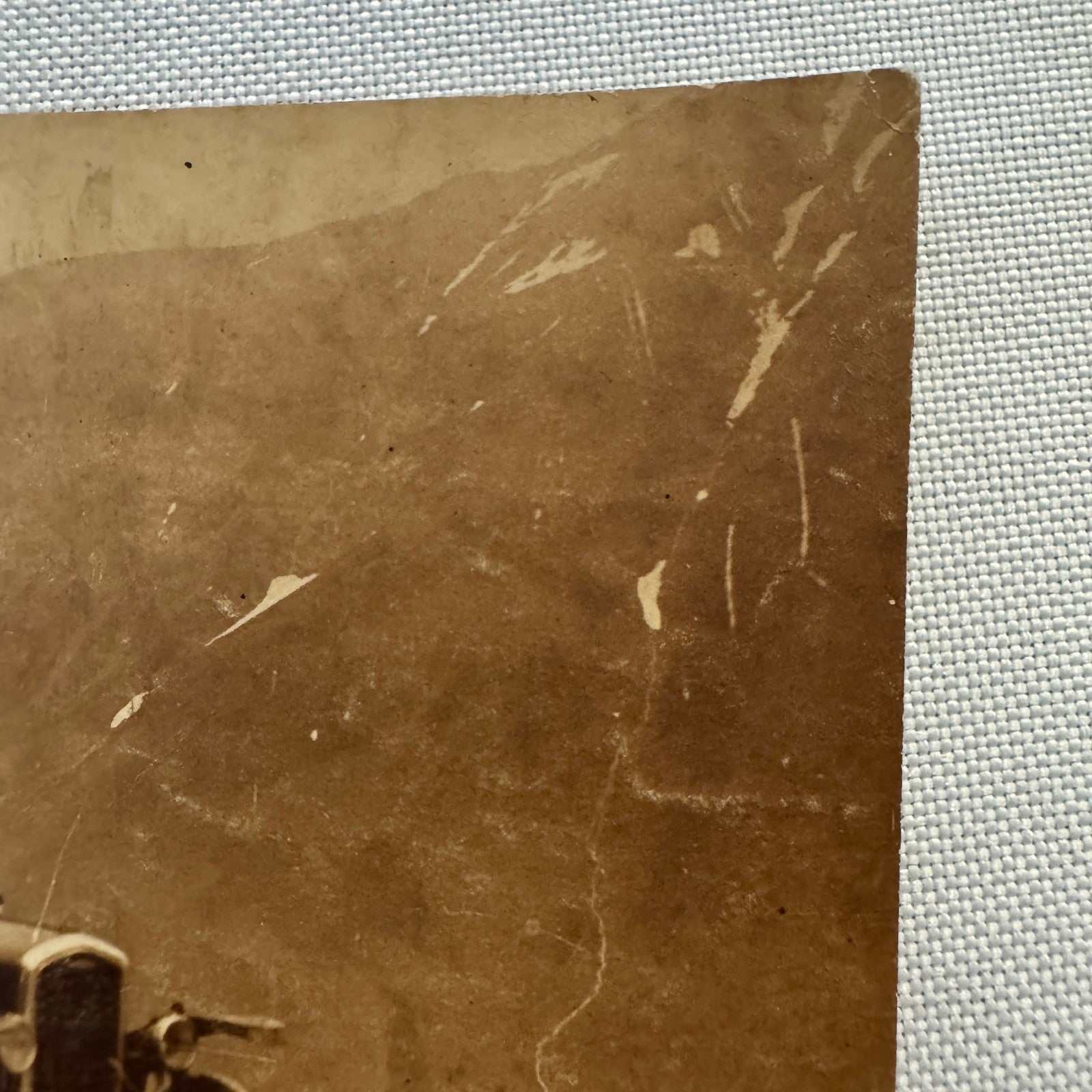 Vintage Photo Photograph Print Man with Early Car Automobile European