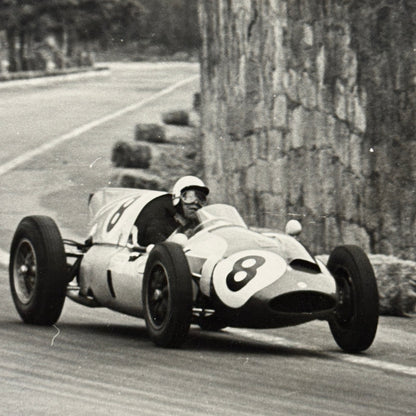 Vintage Racing Photo Photograph Olivier Gendebien Portuguese Grand Prix 1960