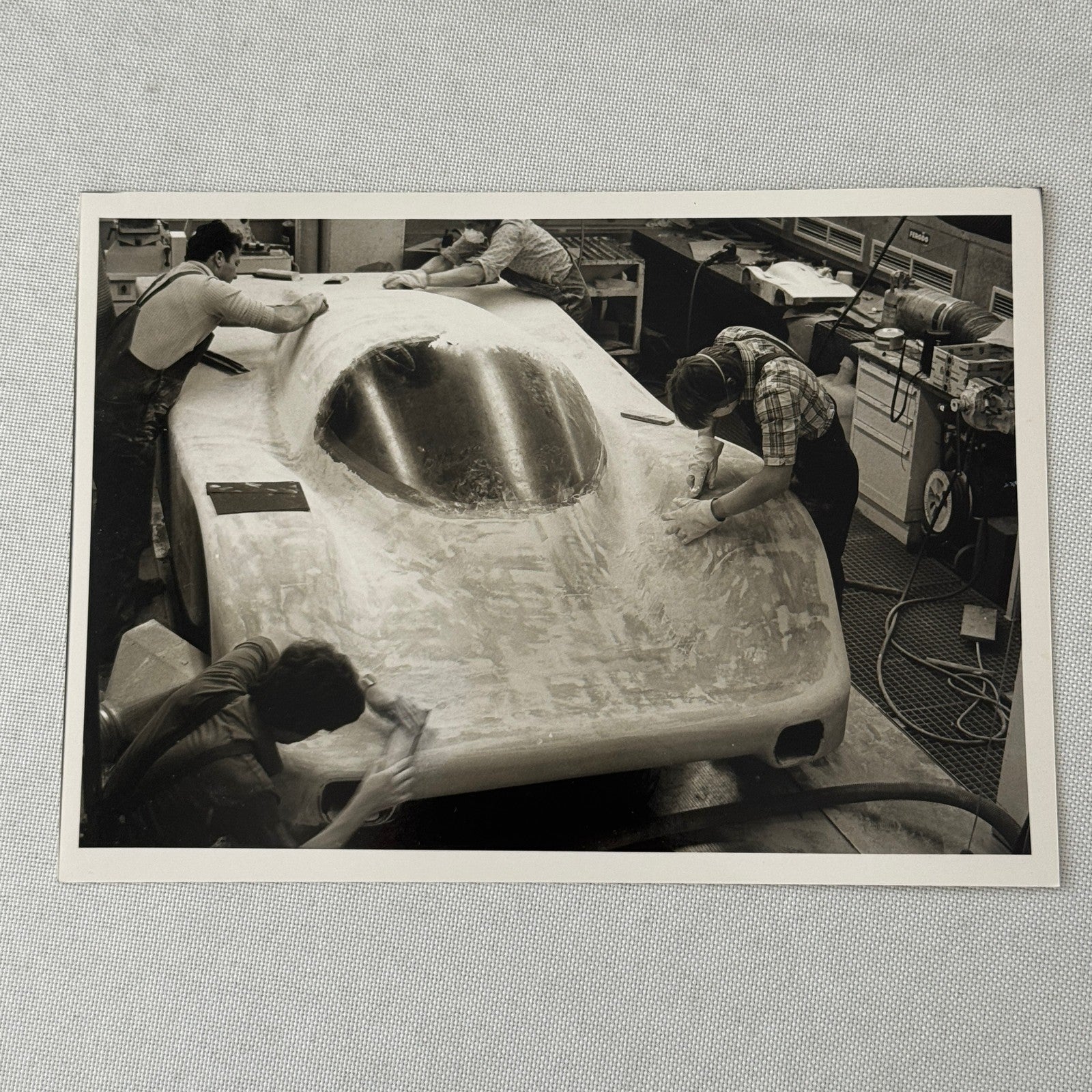 Porsche 956 Racing Car Photo Photograph Print Lot 5x Vintage