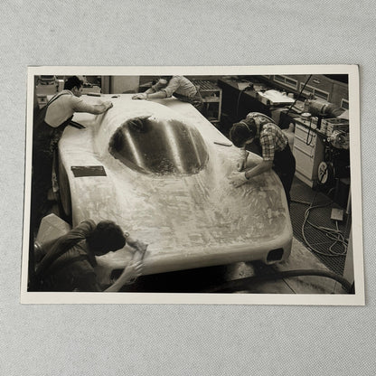 Porsche 956 Racing Car Photo Photograph Print Lot 5x Vintage